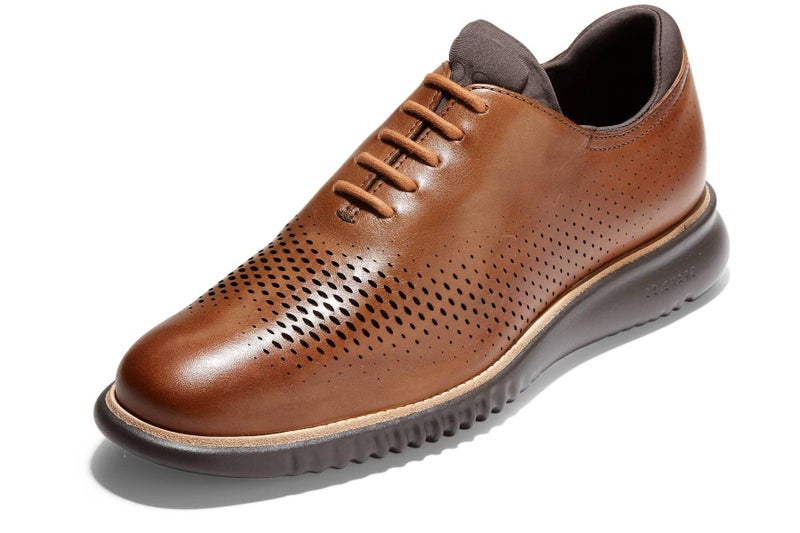 Cole Haan Men's 2.Zerogrand Laser Wingtip Oxford, British tan/Java, 10 - Image 1